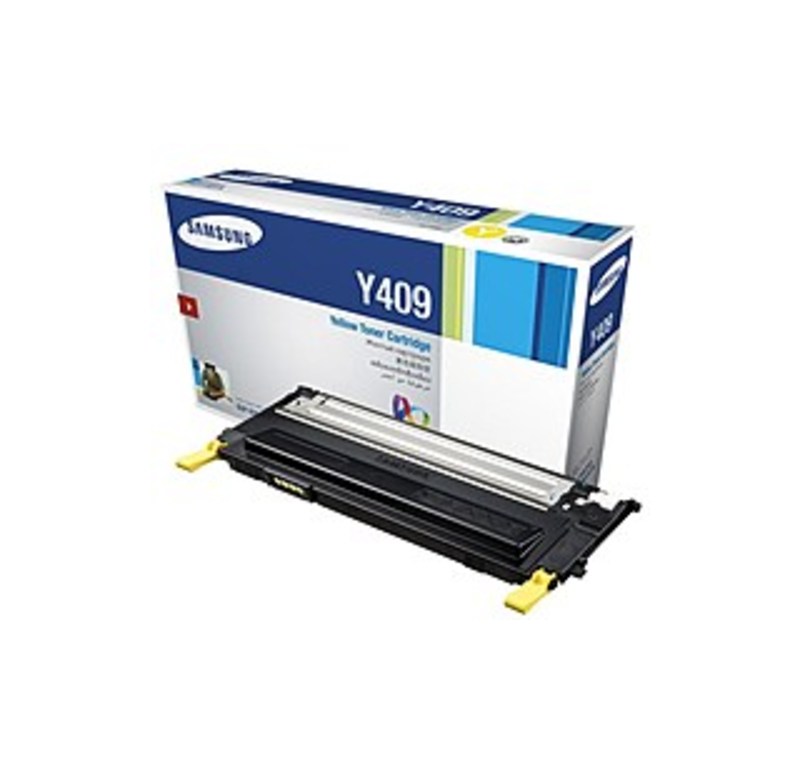 Samsung CLT-Y409S Laser Toner Cartridge for CLP-315, CLP-315W Printers - 1000 Pages Yield, Yellow