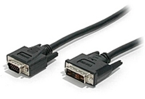 StarTech DVIVGAMM15 15 Feet Display Monitor Cable - 1 x 23-pin DVI-A Male Video, 1 x 15-pin HD-15 Male VGA - Gray