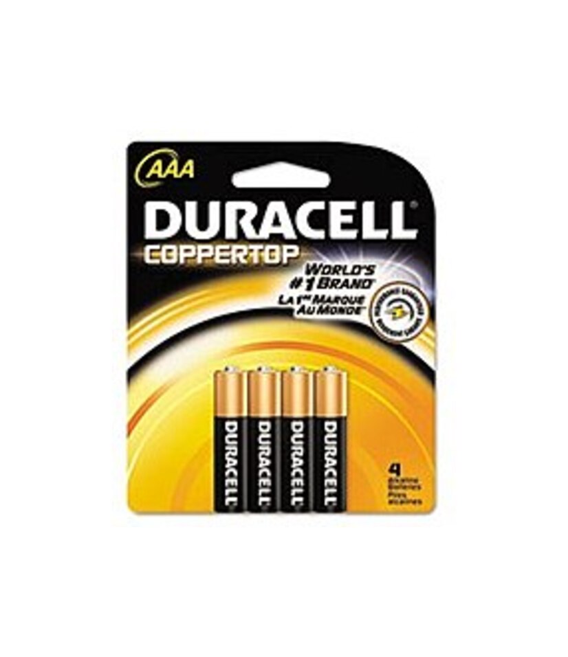 Duracell MN2400B4Z Coppertop AAA Alkaline Batterie - 4-Pack