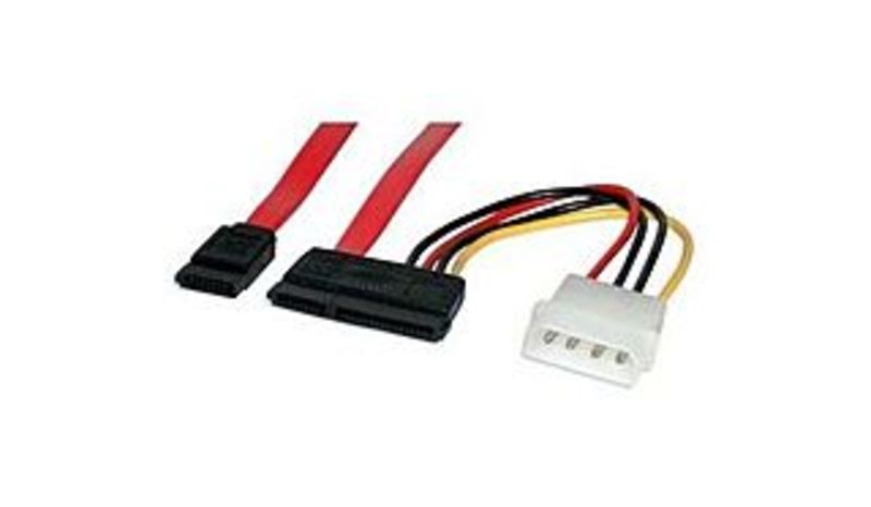 Startech SATA18POW 18-inch Serial ATA/SATA Data Transfer Cable with LP4 Adapter
