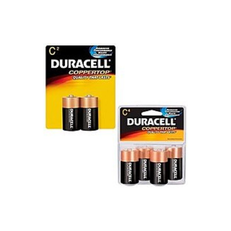 Duracell CopperTop MN1400R4Z 1400 C Size Alkaline General Purpose Battery - 4 Per Pack