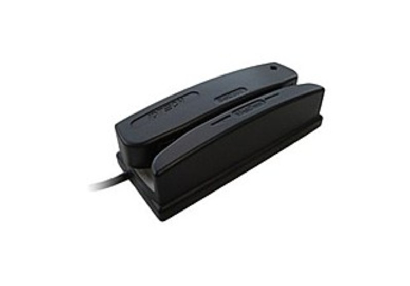 ID TECH Omni WCR3237-600S Magnetic Stripe Reader - 6 mm - 1 x Keyboard - Generic - Black