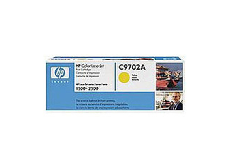 HP C9702A Laser Toner Cartridge - 4,000 Pages Yield - Yellow - 1 Pack