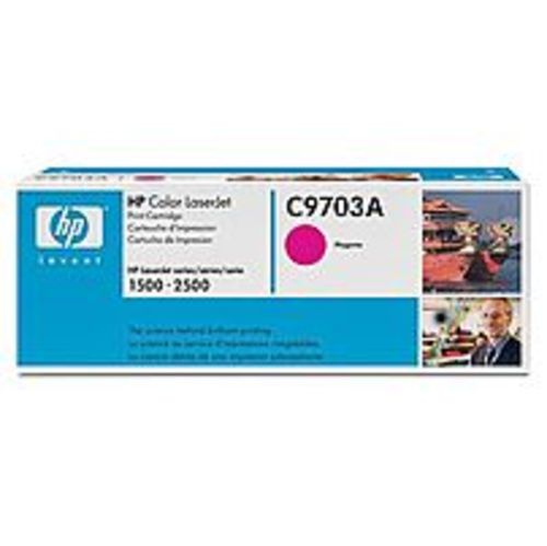 HP C9703A Toner Cartridge for Color Laserjet 1500 and 2500 Series - 4,000 Pages - Magenta