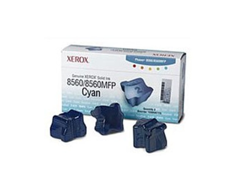 Xerox 108R00723 Solid ink Cartridge for Phaser 8560 and 8560MFP Series - 3 Sticks - 3400 Pages - Cyan