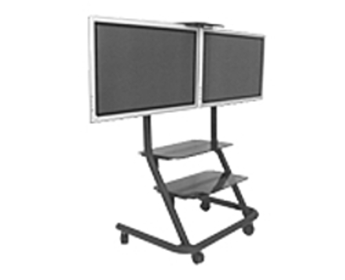 Chief PPD2000 Dual Display Video Conferencing Cart - Black