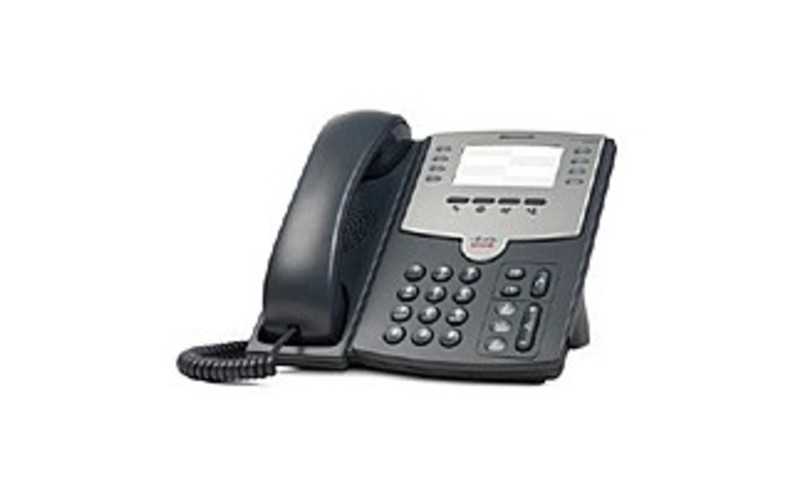Cisco SPA501G 8-Lines IP Phone - RJ-9 Handset, RJ-45 10/100Base-TX PoE LAN, Sub-mini phone Headset