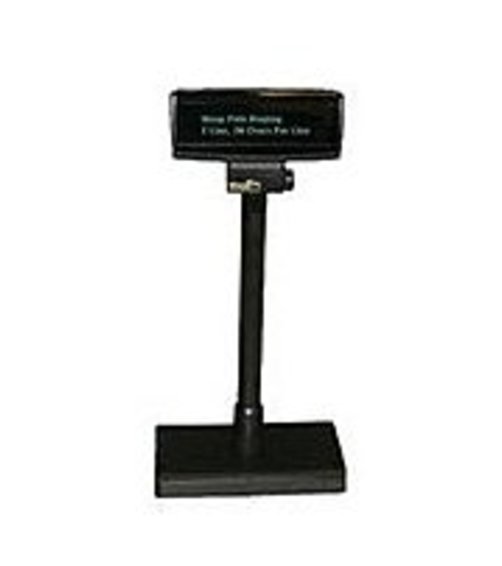 Logic Controls PD3900-BLACK Customer Pole Display - 2 Lines x 20 Characters - 690 cd/m2 - RS-232C - Black