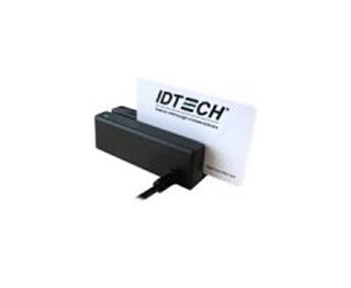 ID Technologies IDMB-337112B RS-232 MiniMag Card Reader - Tracks 1 And 2 - Black