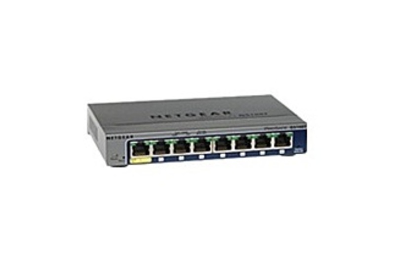 Netgear ProSafe GS108T-200NAS GS108Tv2 8-Port Gigabite Ethernet Smart Switch - 10/100/1000Base-T - 1 Gbps