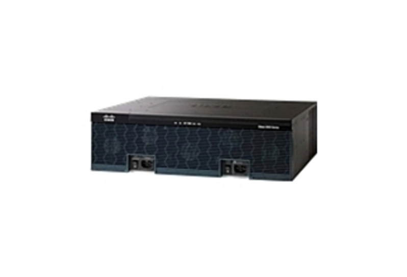 Cisco CISCO3925/K9 3925 Integrated Services Router - 3 X RJ-45 Based Ports - 4 X EHWIC Slots - 4 X Onboard DSP (PVDM) Slots