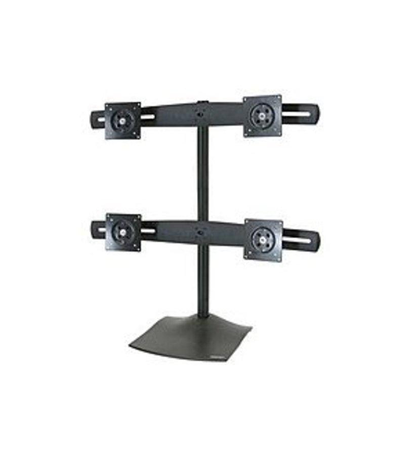 Ergotron DS100 Series 33-324-200 Quad-Monitor Desk Stand - Steel - Black