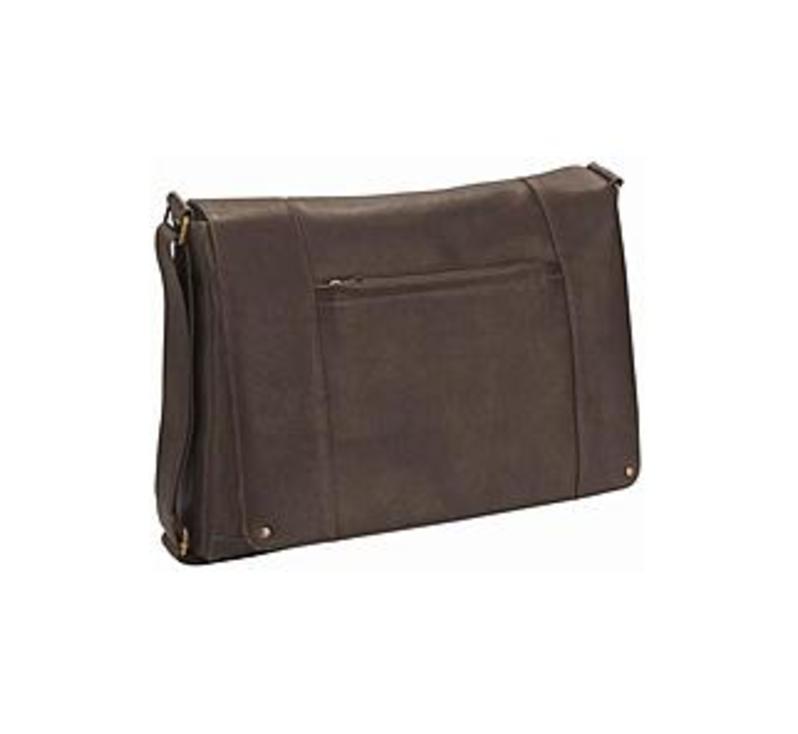Solo Vintage Collection VTA502-3 Leather Messenger Bag for 15.4-inch Notebook - Espresso