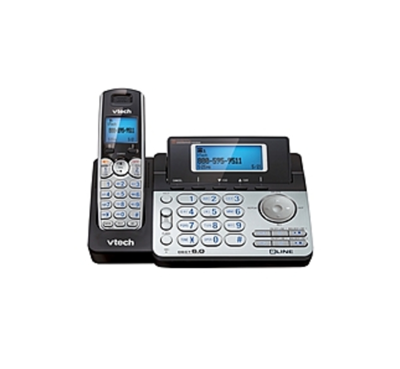 VTech DS6151 DECT 6.0 Cordless Phone - 2-Line - LCD Display - Black