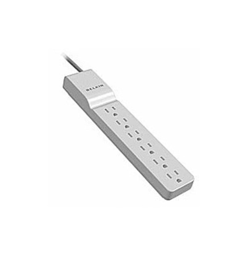 Belkin BE106000-04 6-Outlet Home/Office Surge Protector - 4 Feet Cord -