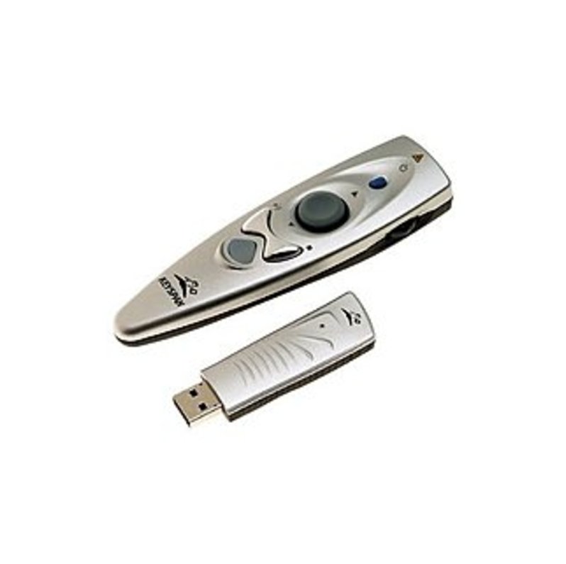 Keyspan PR-US2 Presentation Remote Control - USB Interface - 433 MHz Frequency - 60 feet Signal Range - Silver