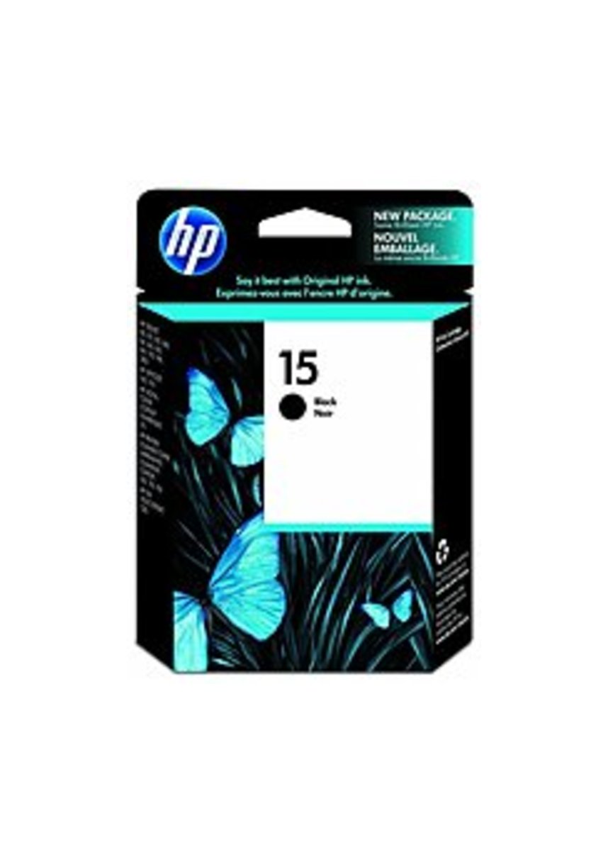 HP C6615DN No. 15 Ink Cartridge for Deskjet 810c, 812c Printers - 500 Pages - Black