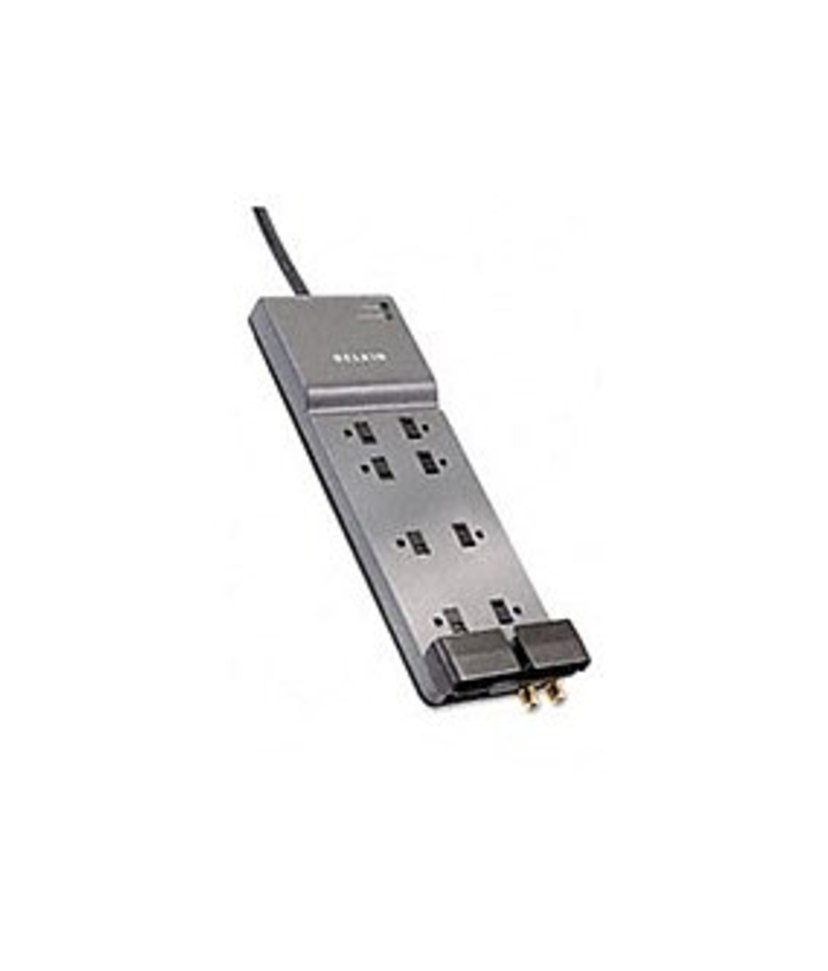 Belkin BE108230-06 6 Feet 8 Outlets 3550 joule Surge Suppressor with Phone/Modem and Coax Protection