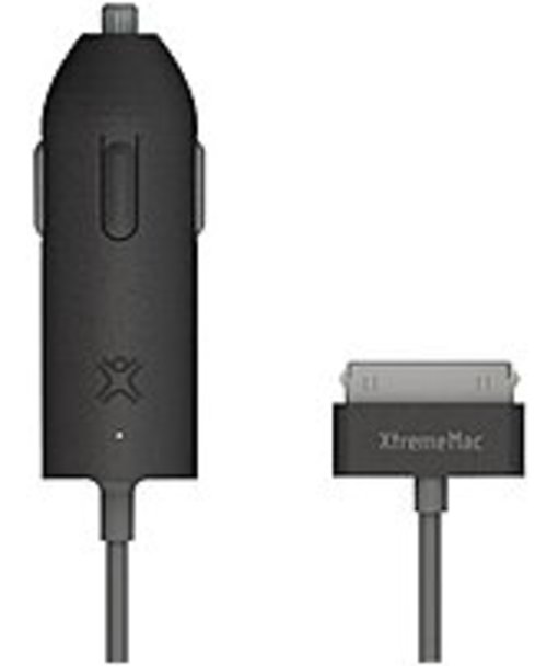 XtremeMac InCharge IPU-IA2-13 Auto Adapter for Apple iPad, iPod and iPhone - 12V DC