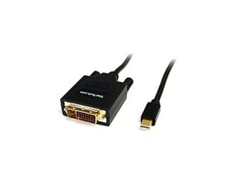 Startech MDP2DVIMM6 6 Feet Mini DisplayPort - 1 x Mini DisplayPort Male Digital Audio/Video - 1 x DVI-D (Single-Link) Male Digital Video - Copper Cond