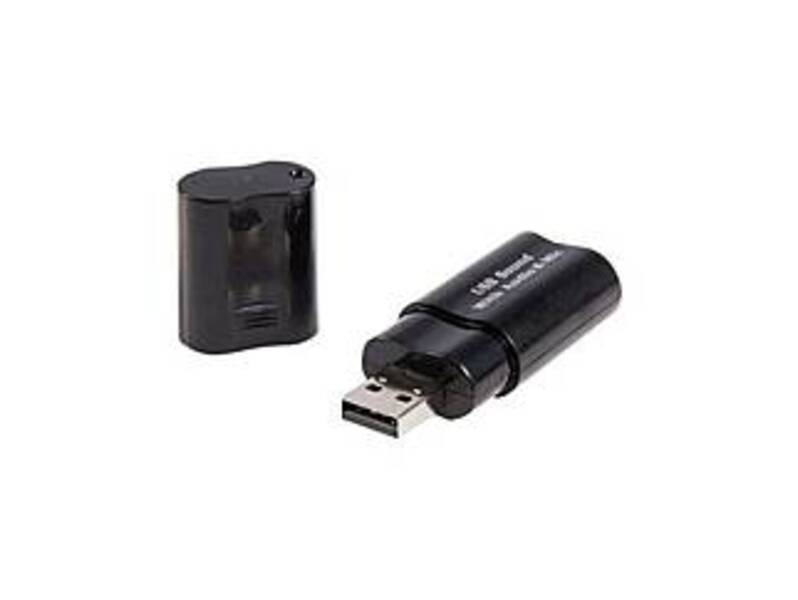 StarTech ICUSBAUDIOB USB Stereo Audio Adapter External Sound Card - Hi-Speed USB - Black