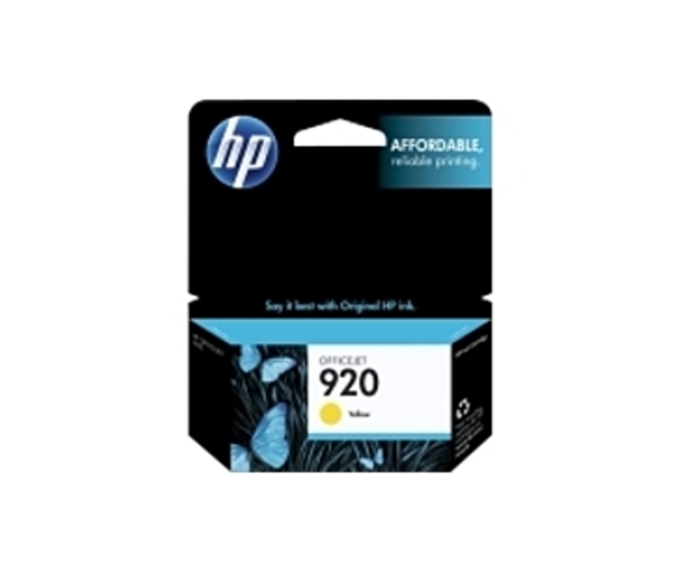 HP CH636AN 920 Ink Cartridge for Officejet 6000 Series, 6000 Wireless, 6500 Series, 6500 Wireless Printers - 300 Pages - Yellow