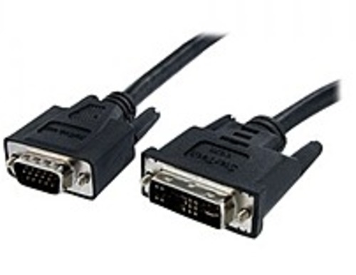 StarTech DVIVGAMM10 10 Feet Video Cable - 1 x 17-pin DVI-A Male Video, 1 x 15-pin HD-15 Male VGA - Black