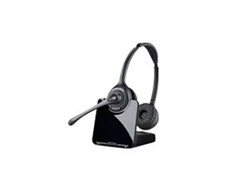 Plantronics 84692-11 CS520 DECT 6.0 Wireless Headset - Over-the-Head - Binaural - Semi-open