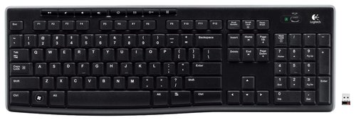 Logitech 920-003051 K270 Wireless Keyboard - 2.40 GHz - USB 2.0 - Black