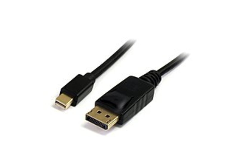 StarTech MDP2DPMM6 6-Feet Adapter Cable - Mini DisplayPort Male, DisplayPort Male - Black