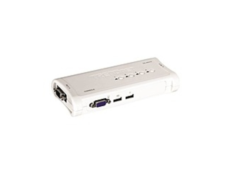 TRENDnet TK-407K 4-Port USB 2.0 KVM Switch and Cable Kit - 2048 x 1536