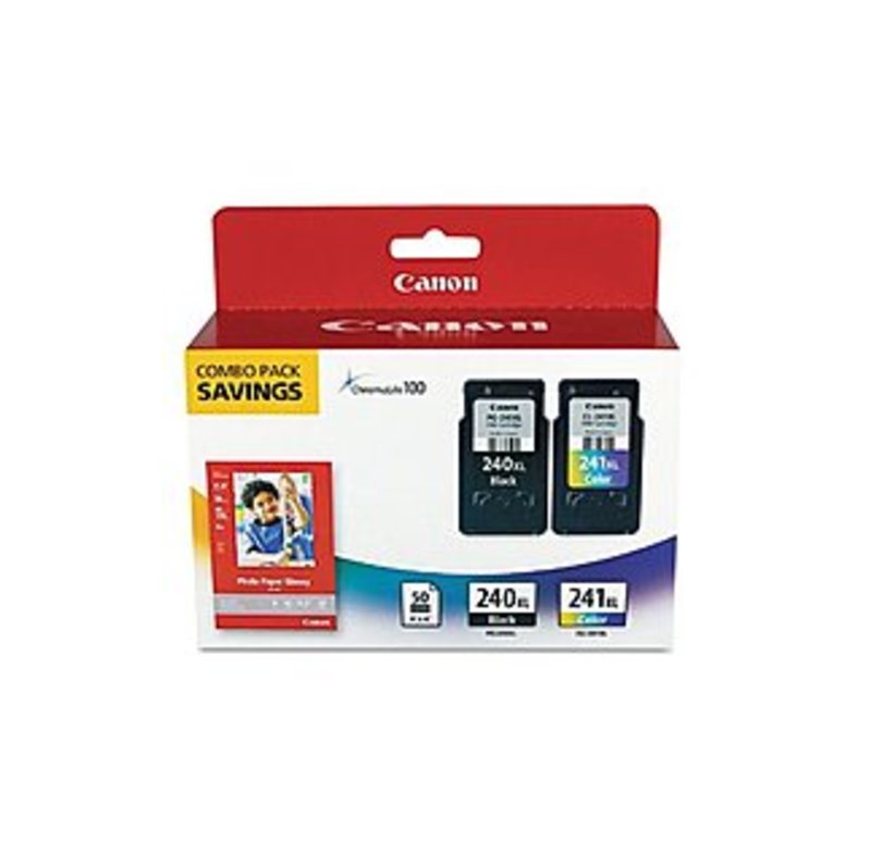 Canon 5206B005 PG-240XL-CL-241XL Inkjet Ink Cartridge For MG2120 Printer - Color, Black Print Color - Combo Pack