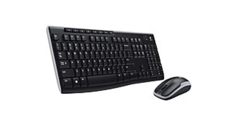 Logitech 920-004536 MK270 Wireless Keyboard/Mouse Combo - 2.4 GHz - Black