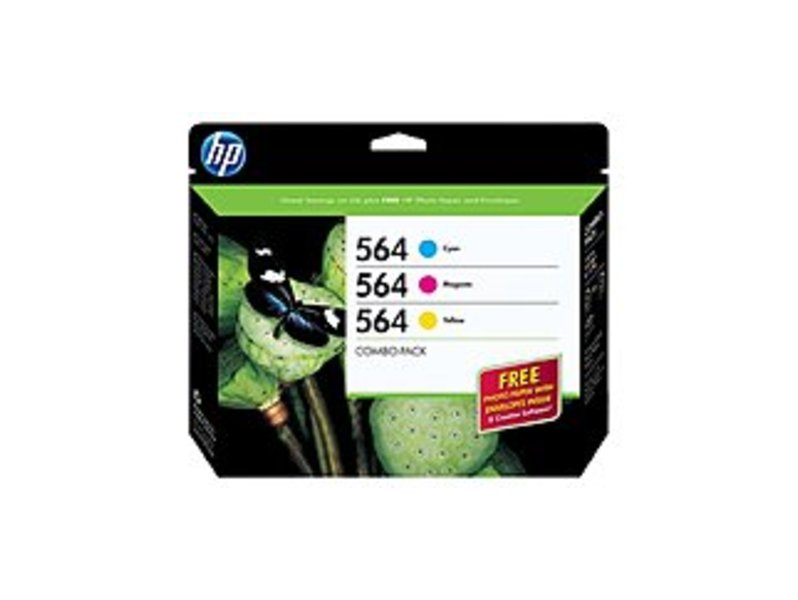 HP B3B33FN 564 Ink Cartridge Combo Pack for Photosmart D5460 Printer - 3-Pack