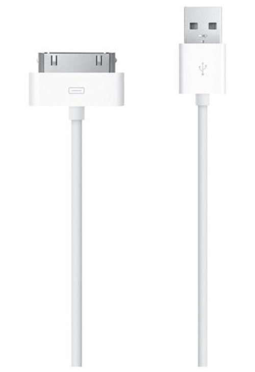 Apple MA591G/C Synchronize Cable for iPhone, iPod - 1 x Apple Dock 30-pin Connector Male, 1 x 4-pin USB Type A Male