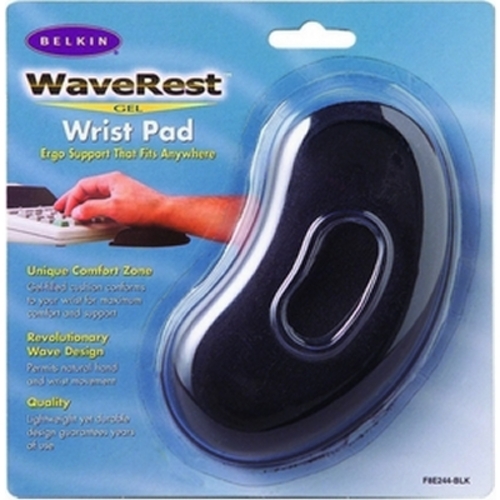 Belkin WaveRest F8E244-BLK Gel Wrist Pad - Polyurethane - Black