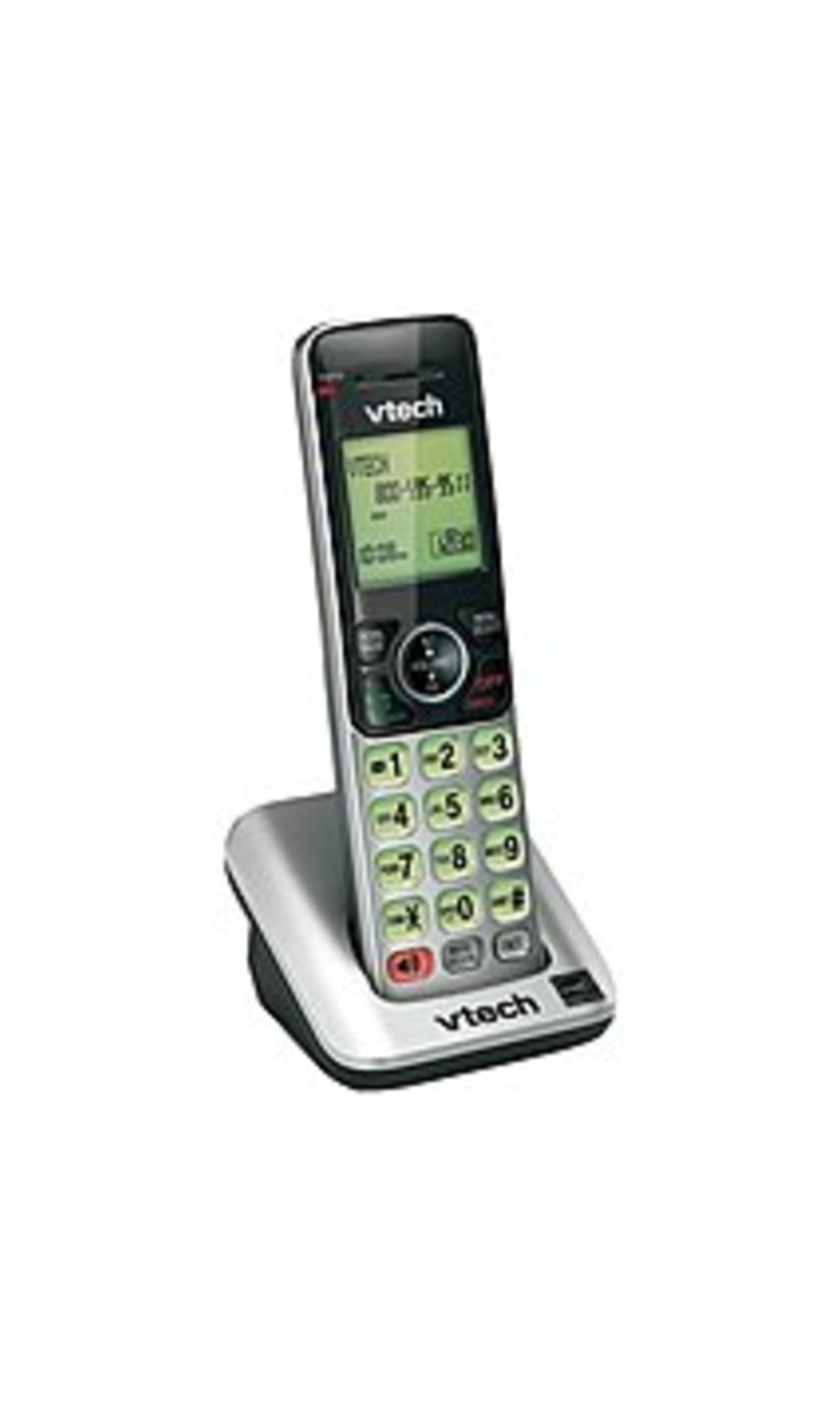 VTech CS6609 Accessory Handset for CS66 Series Phone - DECT 6.0 - Silver, Black