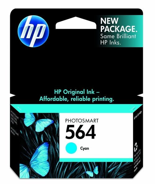 HP CB318WN 564 Ink Cartridge - 300 Pages - Cyan