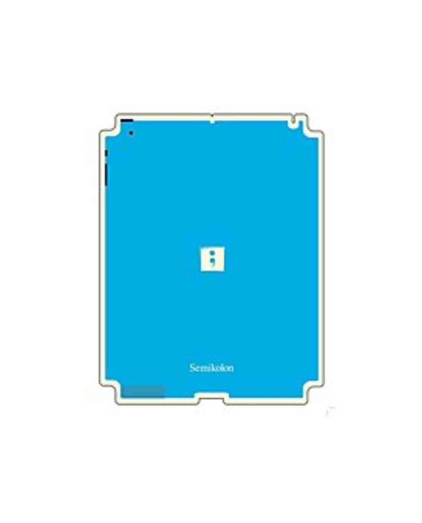 Semikolon 9930019 Removable Skin for iPad 2 - Turquoise