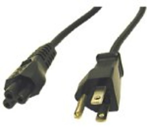 Cables To Go 757120274001 27400 6 Feet Notebook Power Cord - 1 x Power IEC 320 EN 60320 C5 Female, 1 x Power NEMA 5-15 Male - Black