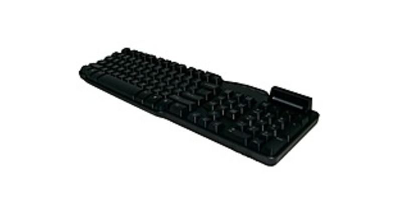 SynchroTech PCM-CR-SCK39UN-B Wired Keyboard - USB - Smart Card Reader - Black
