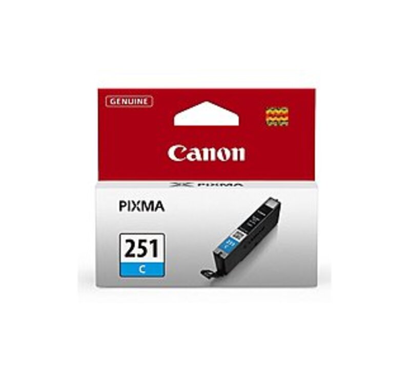 Canon CLI Series 6514B001 CLI-251C Inkjet Cartridge - 304 Pages - Cyan