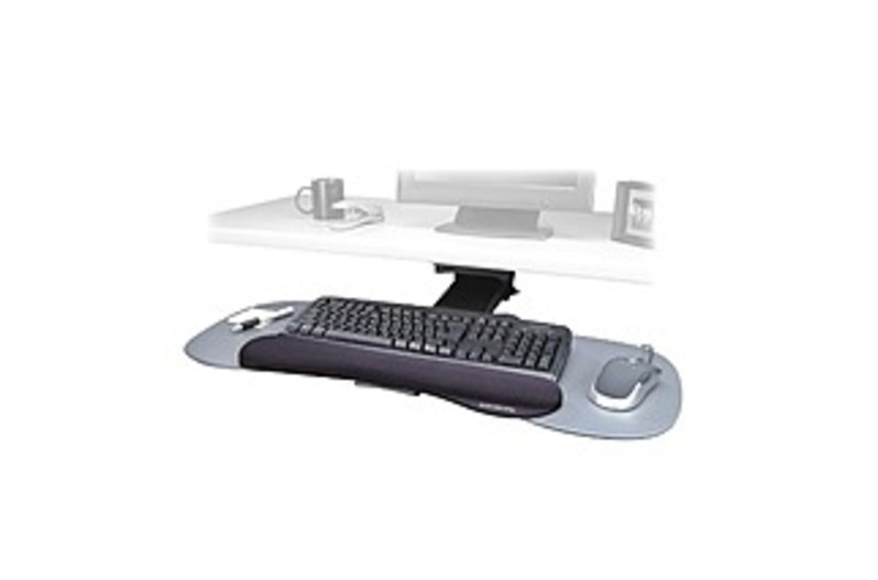 Kensington K60066US Expandable Keyboard Platform for Multiple Users with SmartFit System and Wrist Rest - Gray