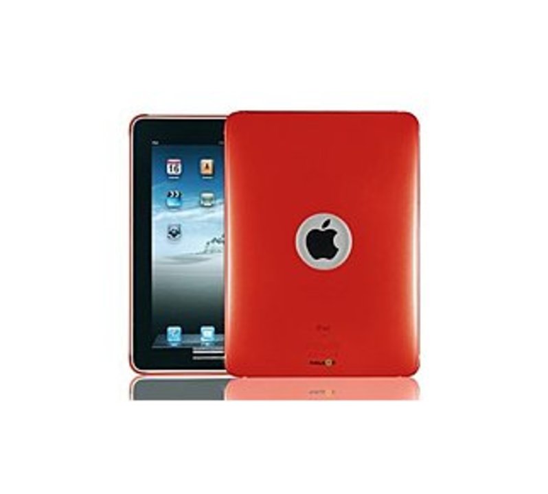 NavJack NJ-J012-11 Clear Case with Screen Protector for iPad - Red
