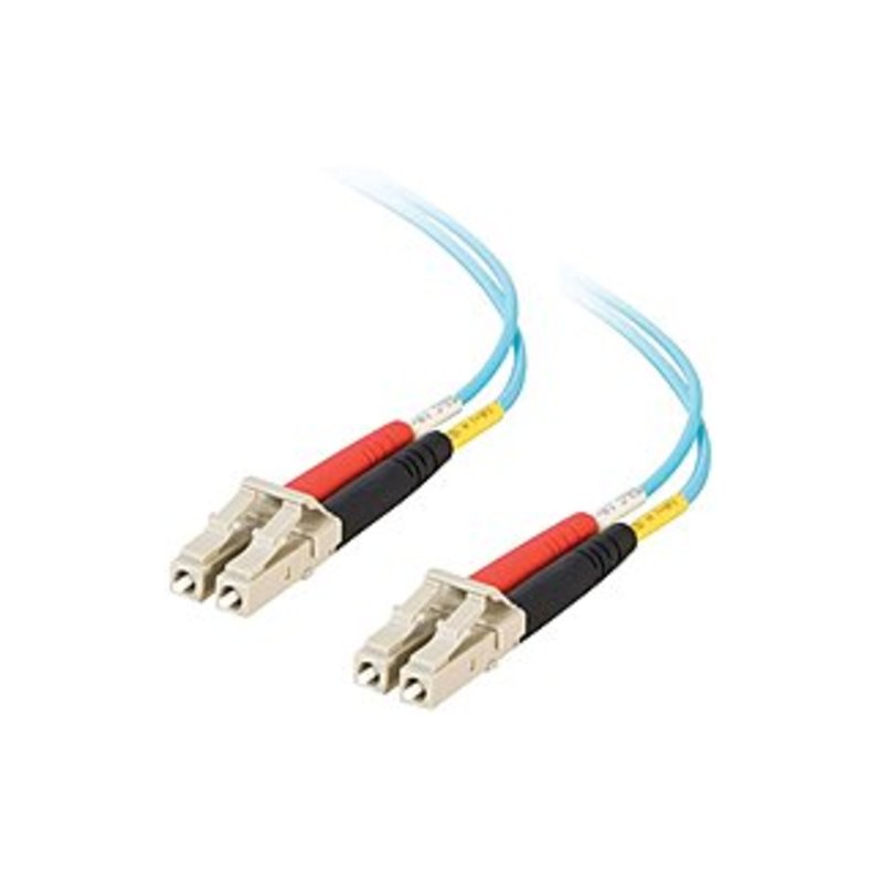 Image of C2G 757120330486 33048 16.4 Feet Duplex 50/125 Multimode Fiber Patch Cable - 2 x LC Multi-Mode Male, Male - Aqua