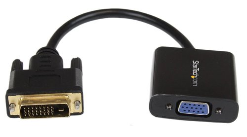 StarTech DVI2VGAE Adapter Converter Cable - 1 x DVI-D, 1 x VGA - Black