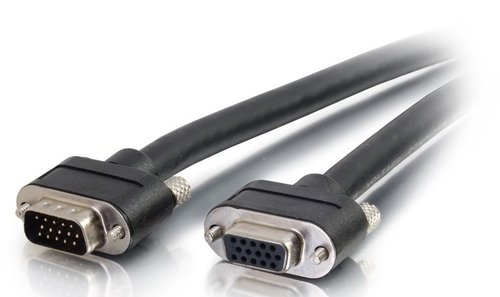 C2G 50238 10 Feet Video Extension Cable - 1 x 15-pin HD-15 VGA Male/Female - Black