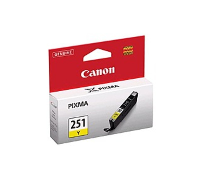 Canon 6516B001 CLI-251Y Individual Ink Cartridge - 330 Pages - Yellow