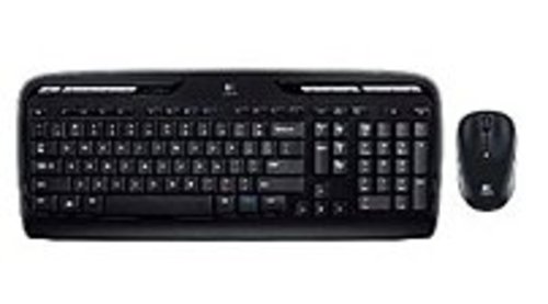 Logitech Wireless Desktop 920-002836 MK320 USB Wireless Keyboard, Mouse - 2.4 GHz - 32.8 Feet - Black