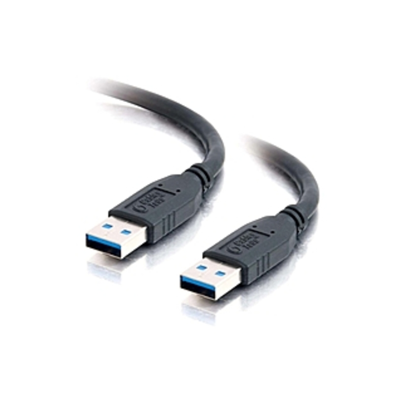 C2G 54171 2m USB 3.0 A Male to A Male Cable (6.5ft) - USB - 6.56 ft - 1 x Type A Male USB - 1 x Type A Male USB - Black